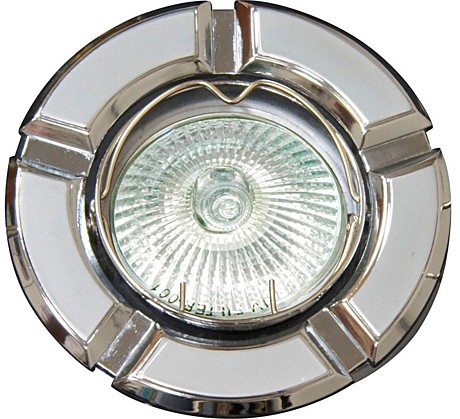 Светильник точечный 098Т круг серый-хром MR16 Feron